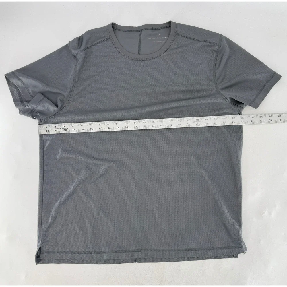 Everlane Uniform Men's Gray Performance T Shirt Short Sleeve Athletic Fit XL - Picture 7 of 7